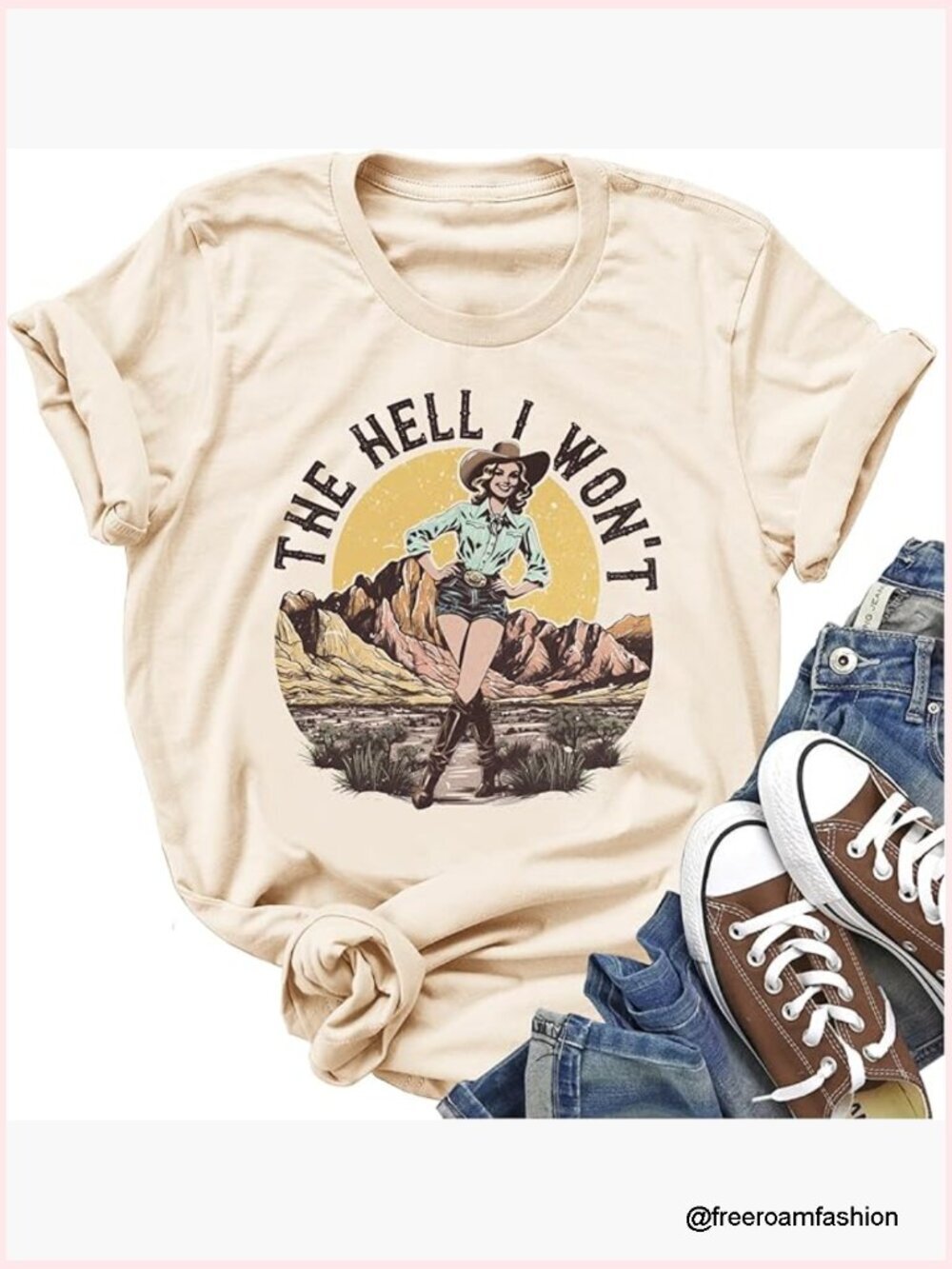 Cowboy Take Me Away Western Graphic T-Shirt Tee
